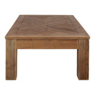 Mesa de centro rectangular de pino reciclado Marcia
