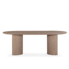 Mesa de comedor de chapa de álamo Valadares