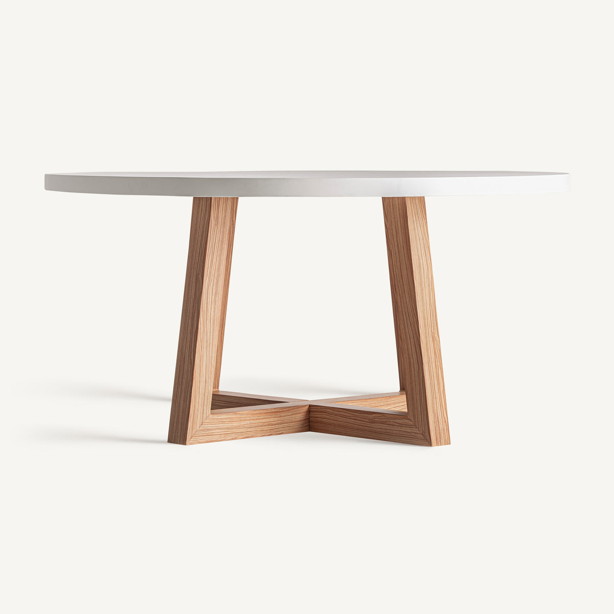 Mesa de comedor de hormigón blanco Atlanterra
