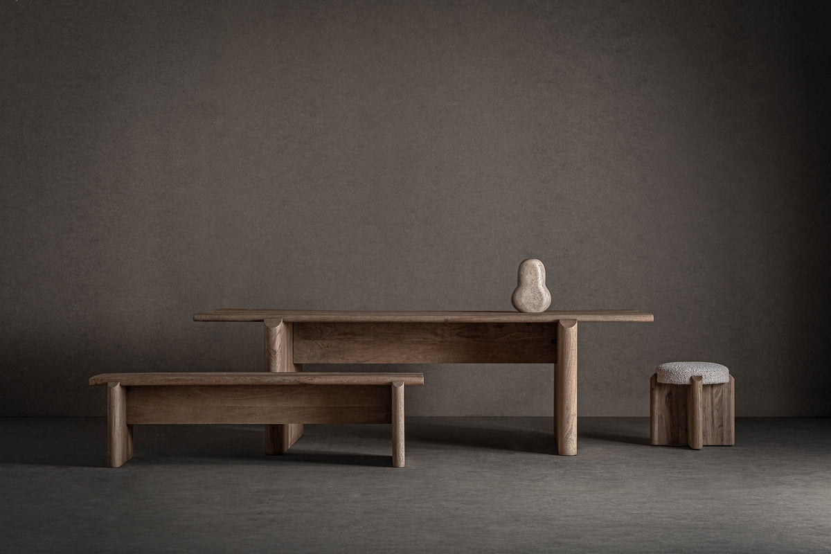 Mesa de comedor de madera de mango Mojácar 250 x 112 cm