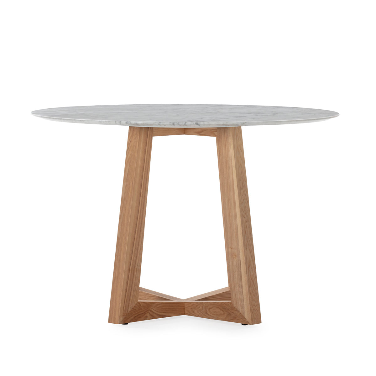 Mesa de comedor de madera y mármol Sabaudia