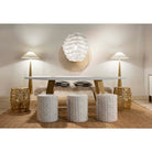 Mesa de comedor de madera y metal Nazaré