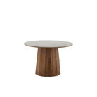 Mesa de comedor de mármol y mango Barañáin