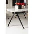 Mesa de comedor de mármol y metal Lanciano