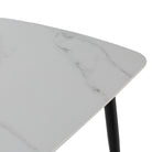 Mesa de comedor de porcelánico y metal Canillas