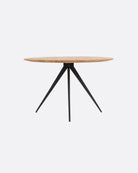 Mesa de comedor de teca reciclada y hierro Liku