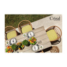 Mesa de comedor de exterior grafito y teca 300 cm Salobreña