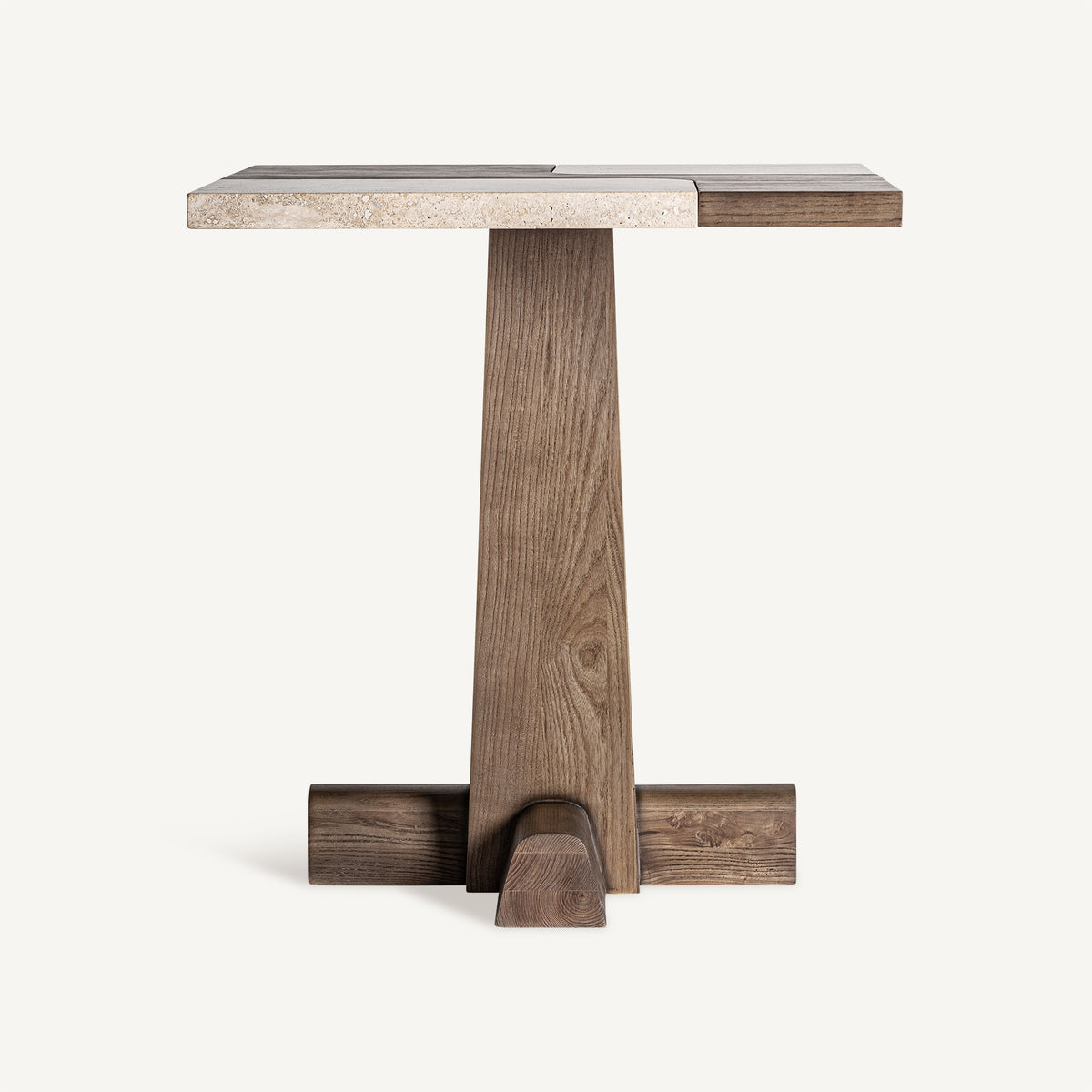 Mesa de roble y travertino Fondales