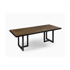 Mesa de comedor de roble y hierro negro Setenil