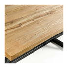 Mesa de comedor de roble macizo y pie central Alcaucín
