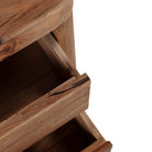 Mesita de noche de madera de pino recuperado Novelda