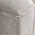 Módulo central de sofá tapizado y teca Ferragudo beige
