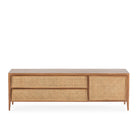 Mueble de TV de madera de cedro y ratán Potenza