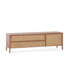 Mueble de TV de madera de cedro y ratán Potenza