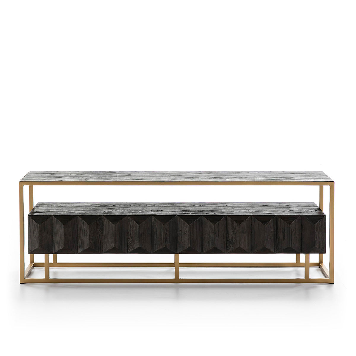 Mueble de TV de madera y metal Ponza