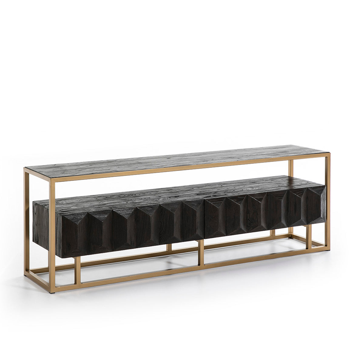 Mueble de TV de madera y metal Ponza