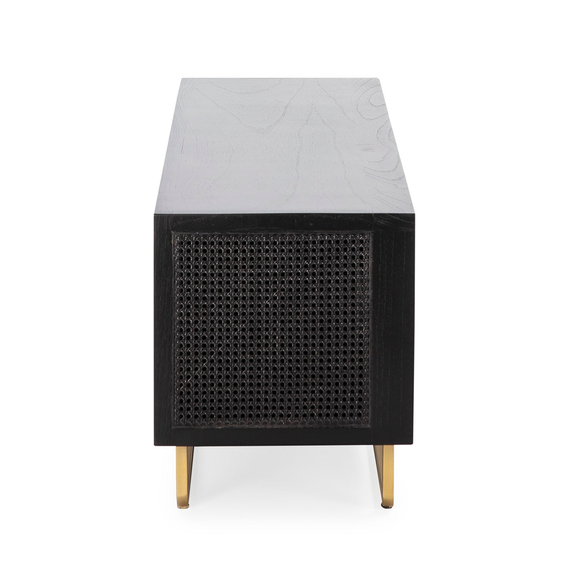 Mueble de TV de madera y ratán Amora