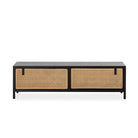 Mueble de TV de madera y ratán Canillejas