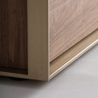 Mueble TV de fresno y cristal Albufeira
