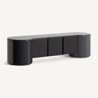 Mueble TV de madera lacada gris Paxos