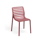 Silla apilable de resina Doga Nardi – Granate