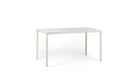 Mesa de comedor de aluminio Piave Nardi – Crema