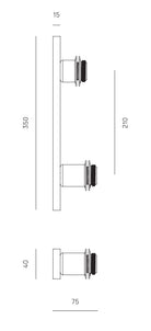 Aplique de Pared Abby A1259/2 - A1259 - #pino_y_jacaranda#