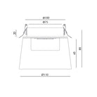 Aplique Empotrable Laf - T0305 - #pino_y_jacaranda#