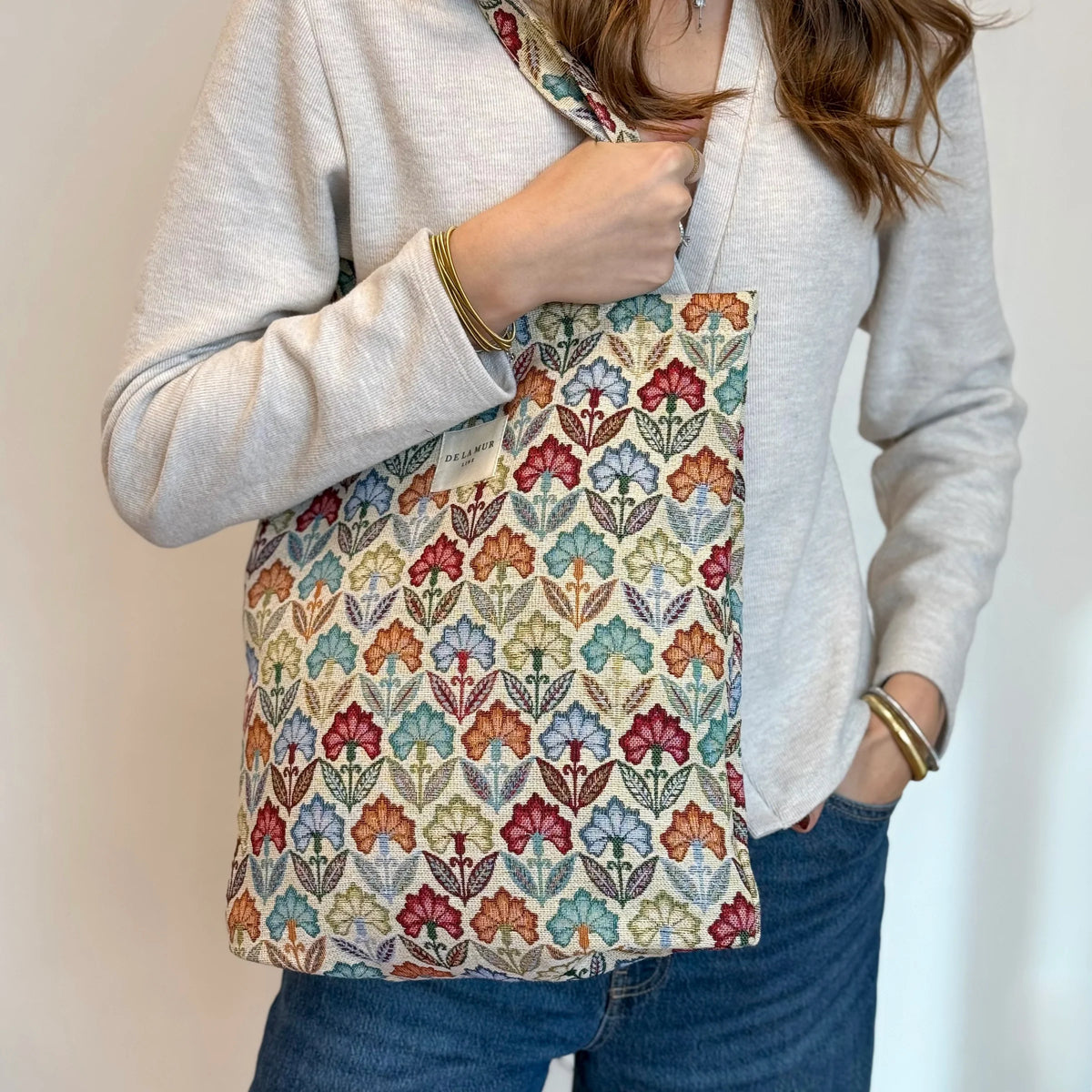 Bolso Pequeño Cremallera Flora - #pino_y_jacaranda#