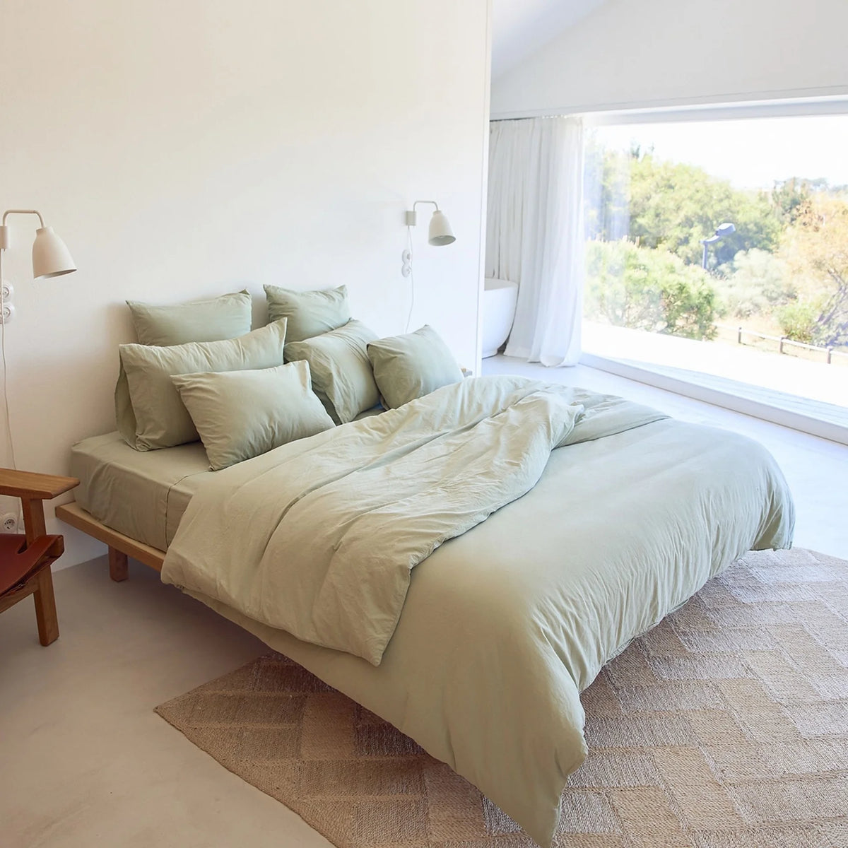 Juegos de Cama Tavira Verde Caqui - #pino_y_jacaranda#