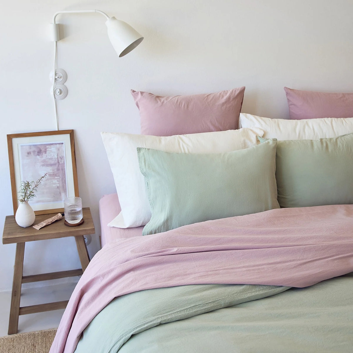 Juegos de Cama Tavira Verde Caqui - #pino_y_jacaranda#