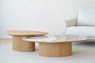 Mesa de Centro Óvalo Terra - #pino_y_jacaranda#