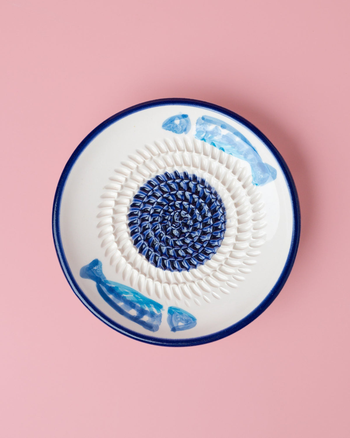 Plato rallador de cerámica Pez