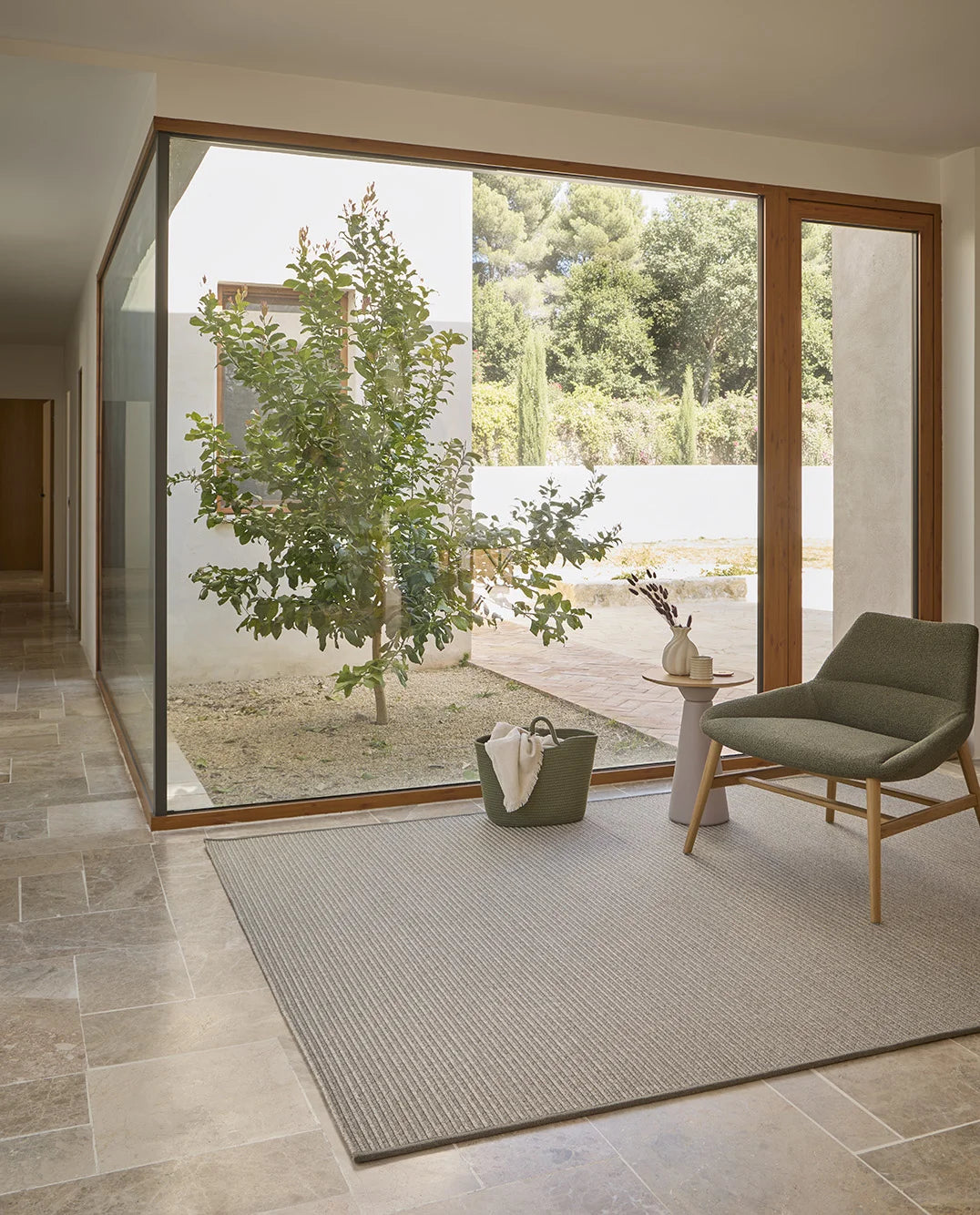 Alfombra rectangular de interior y exterior Marina