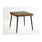 Mesa de comedor de madera y metal negro Barbate