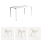 Set de mesa Cube y sillones Net Nardi