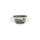 Set de 12 Tazas de Consomé con Platillos La Cartuja Colección Negro Vistas - #pino_y_jacaranda#