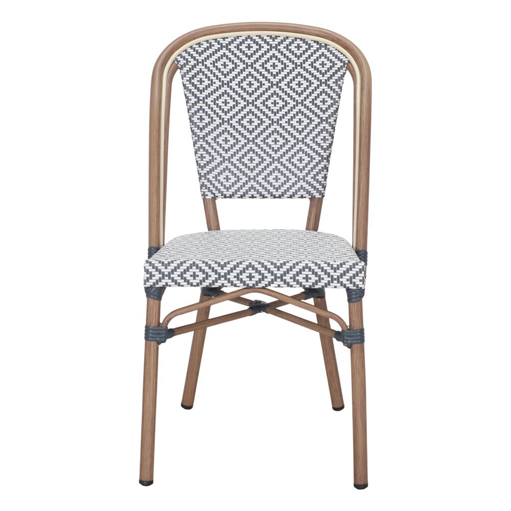 Set de 2 sillas de exterior de ratán sintético Alnasl