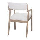 Set de 2 sillas de madera de olmo tapizadas Mirco