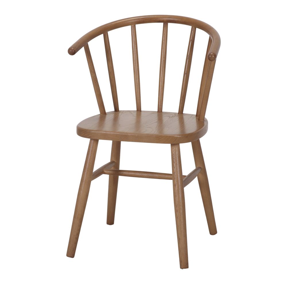 Set de 2 sillas de olmo torneado con brazos Ruggero
