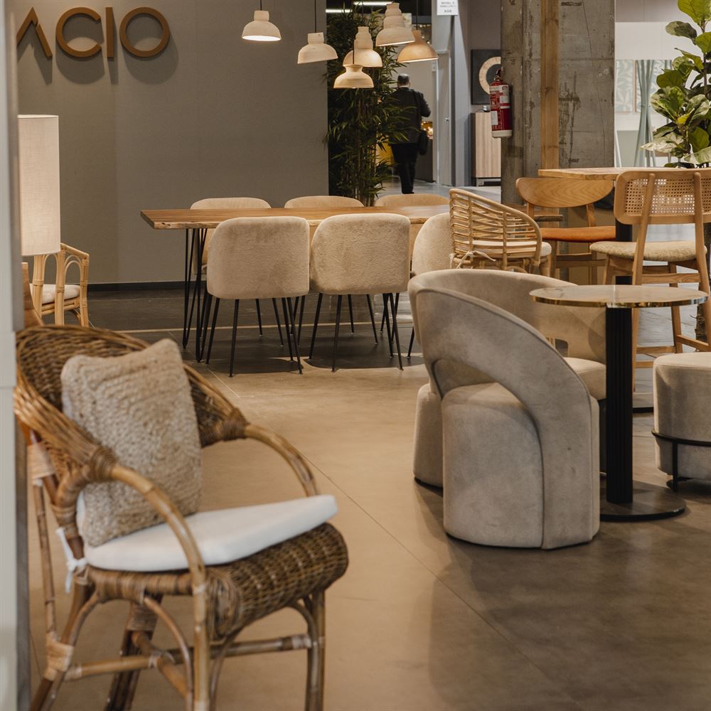 Set de 2 sillas de ratán con respaldo alto Orlando