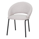 Set de 2 sillas tapizadas de acero Ottone