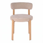 Set de 2 sillas tapizadas efecto roble Bianca