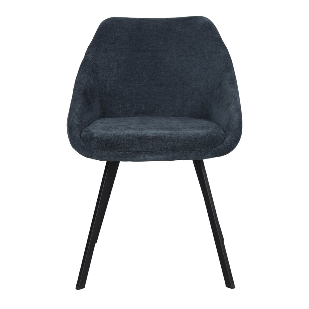 Set de 2 sillas tapizadas en azul Sandro