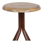 Set de 2 taburetes altos de metal color óxido Nicola