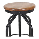 Set de 2 taburetes altos regulables de metal Bernard