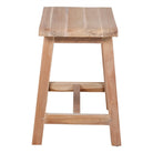 Set de 2 taburetes bajos de madera tropical Edgardo