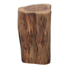 Set de 2 taburetes bajos tronco de madera Luce