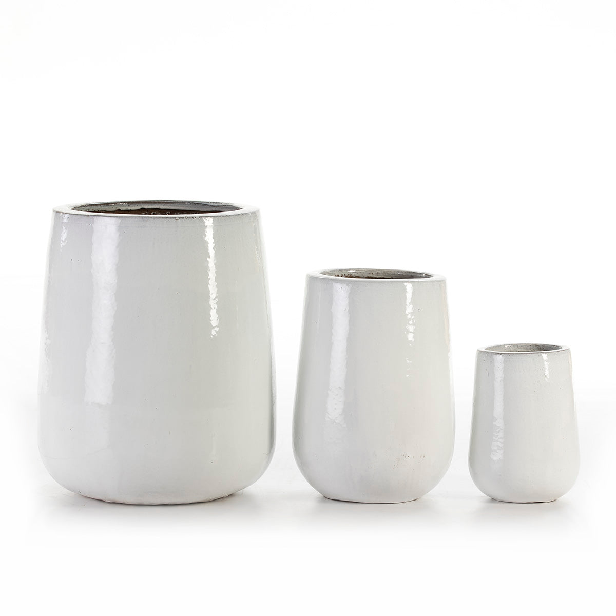 Set de 3 maceteros de gres Portofino