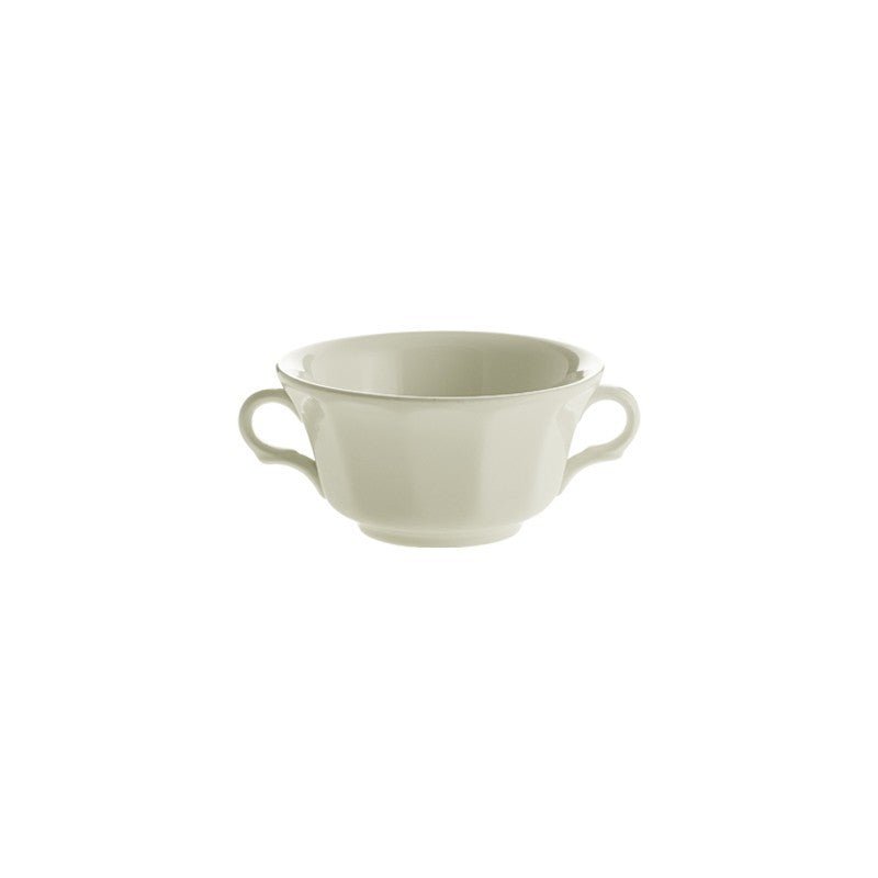 Set de 6 Tazas de Consomé con Platillos La Cartuja Colección Ochavada Blanca - #pino_y_jacaranda#